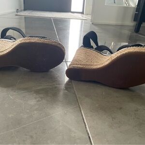 Tory Burch Black Wedge Shoes